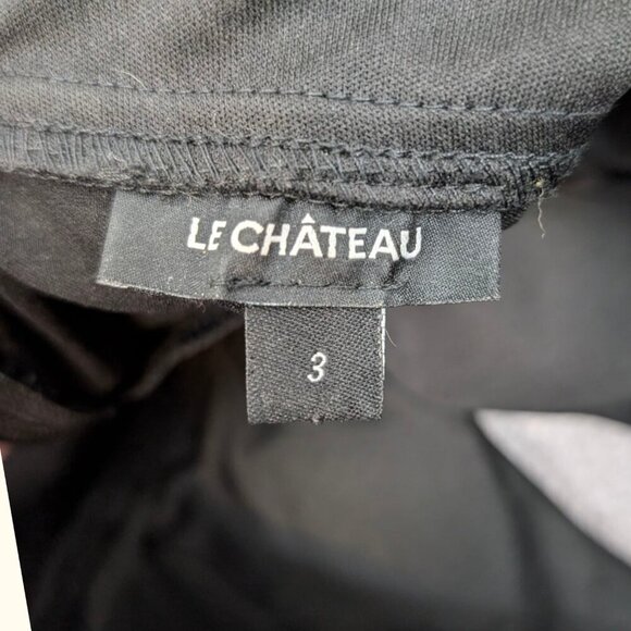 Le Chateau Black Fitted Cut Out Dress - Picture 8 of 8